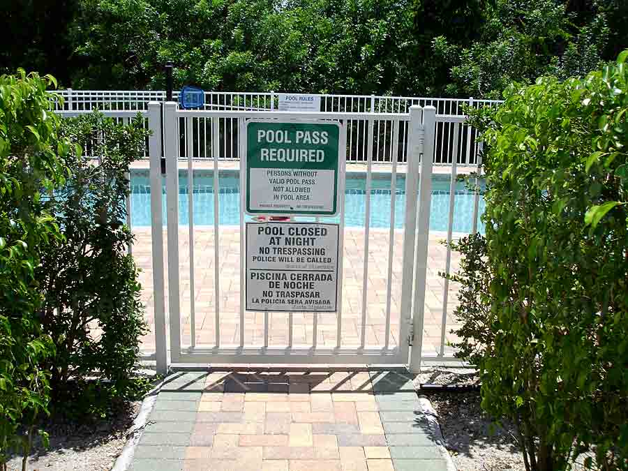 Coral Garden Pool Gate